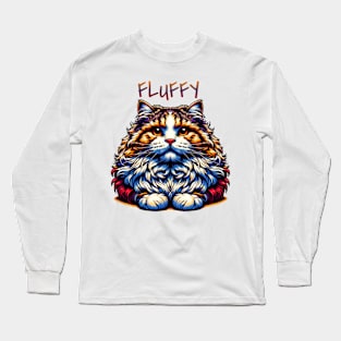 Fluffy Cat Long Sleeve T-Shirt